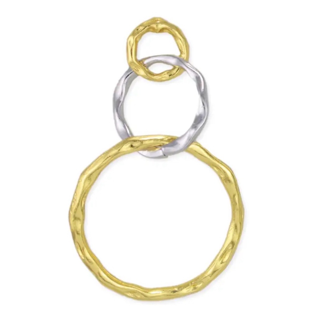 NWOT, Triple Hoop Studs‎ with mixed metals